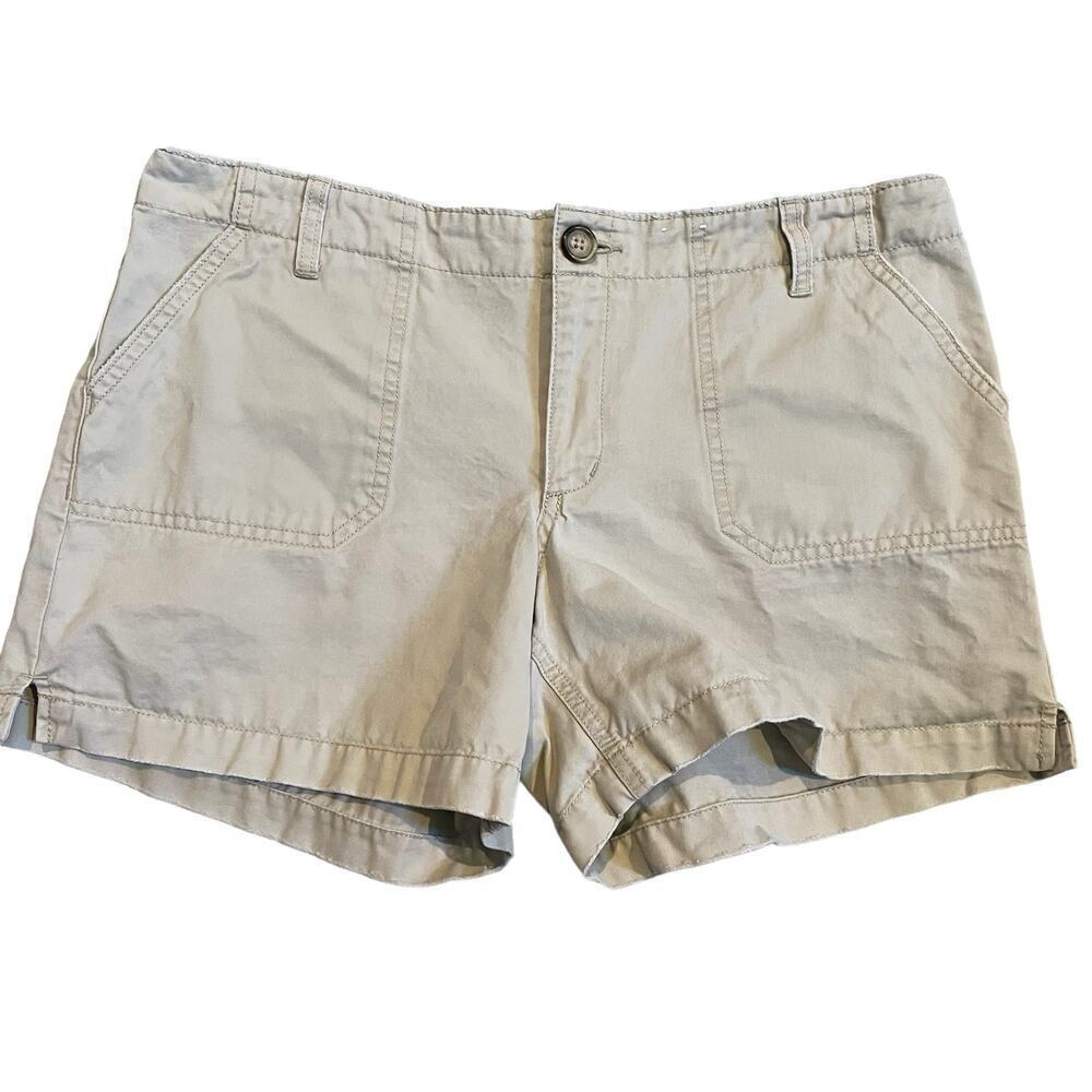Old Navy Y2K khaki mid rise utility cargo shorts
